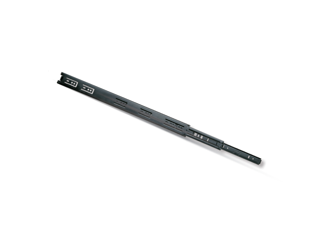 Ball Bearing Drawer Channel - Black Powder Coated